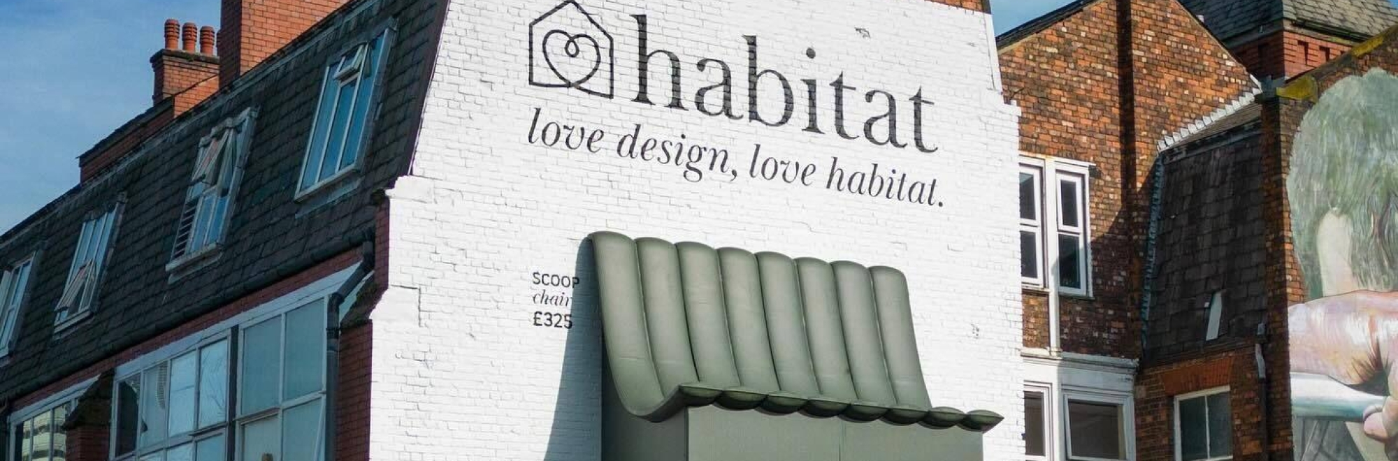 Habitat nods back to a nostalgic era of elegant wall advertising