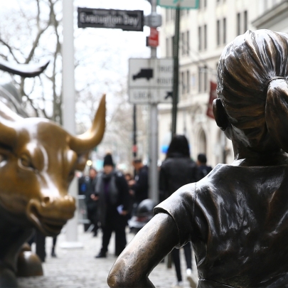 Is the Fearless Girl statue in New York art, commerce or vandalism?