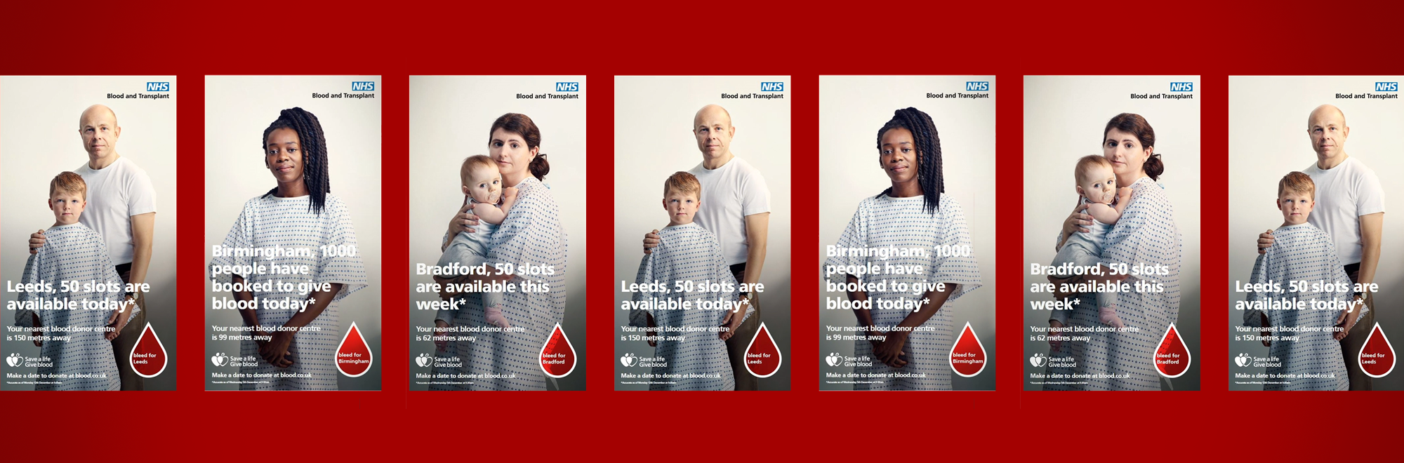 NHS Blood and Transplant, 23red and Clear Channel harness live data and real recipients to encourage regular blood donation